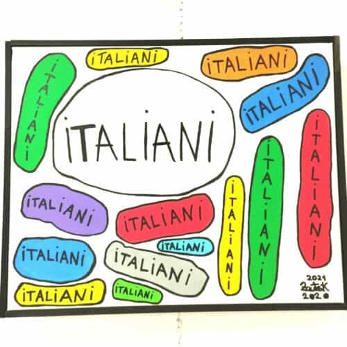 Ritratto degli Italiani (colorati ma compressi) - Serie Ritratti d'Italia