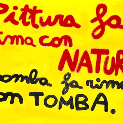 PITTURA FA RIMA CON NATURA - Serie Fanno rima e l'amore