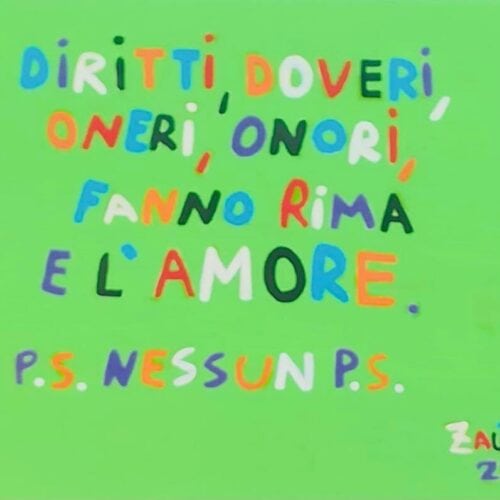DIRITTI, DOVERI, ONERI, ONORI FANNO RIMA E L'AMORE - Serie fanno rima e l'amore