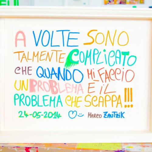 A VOLTE SONO TALMENTE COMPLICATO CHE QUANDO MI FACCIO UN PROBLEMA E' IL PROBLEMA CHE SCAPPA!!!